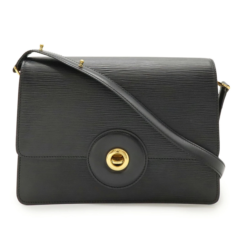 LOUIS VUITTON Epi Freerun Shoulder Bag Pochette Leather Noir Black